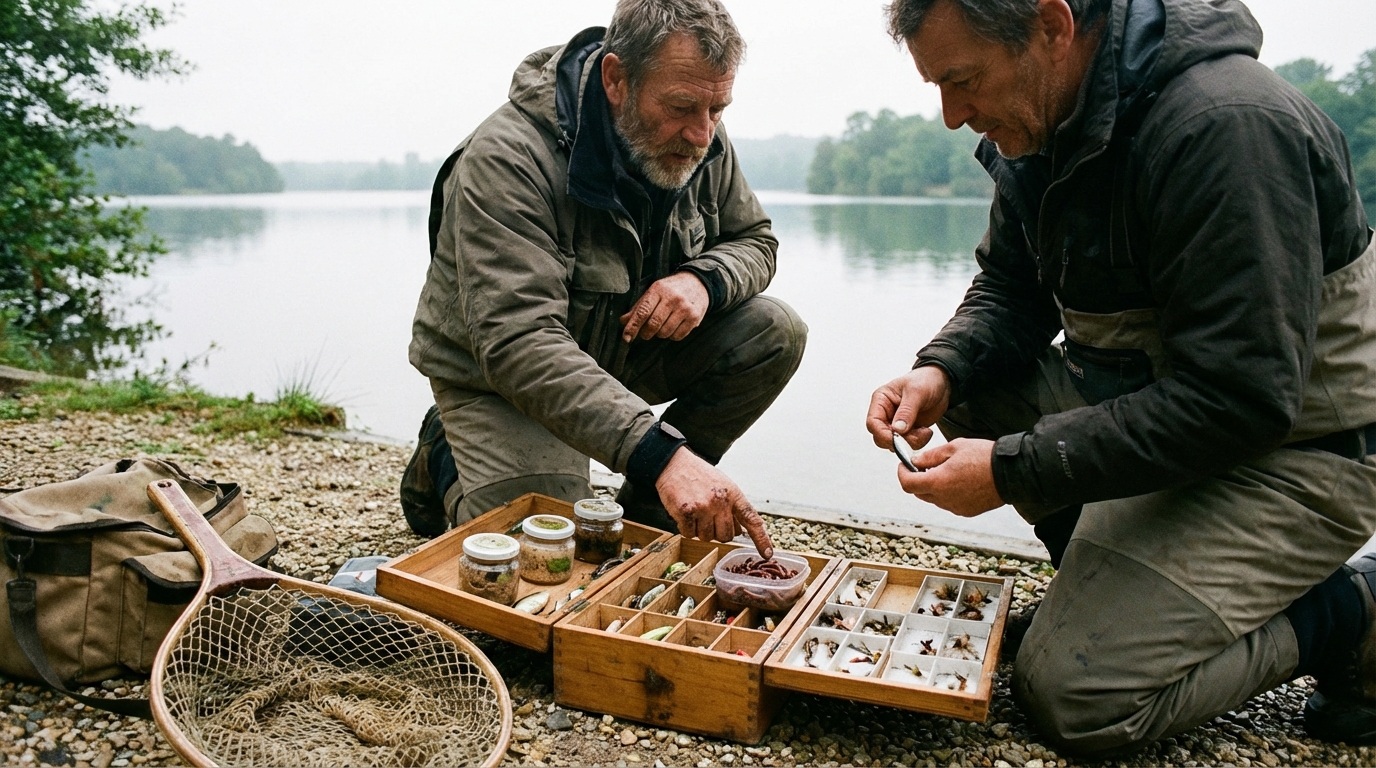 Choisir le bon appât pour la pêche à bordeaux lac
