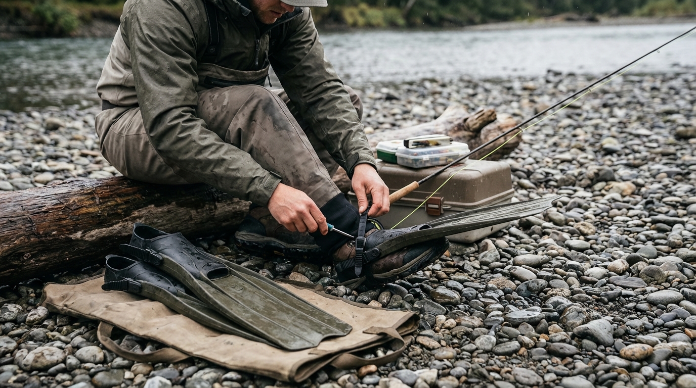 Comment adapter vos palmes à vos waders pour la pêche