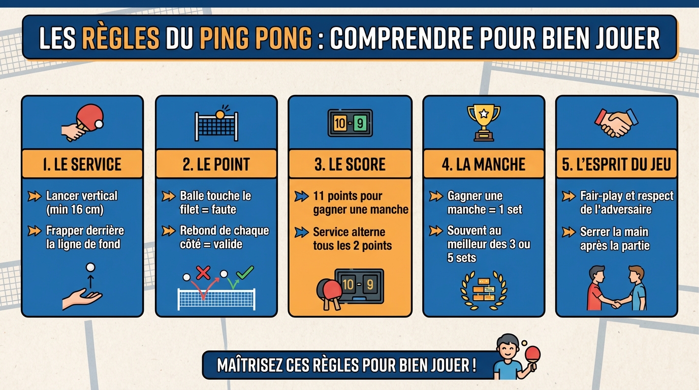 Les variantes de jeu au ping pong