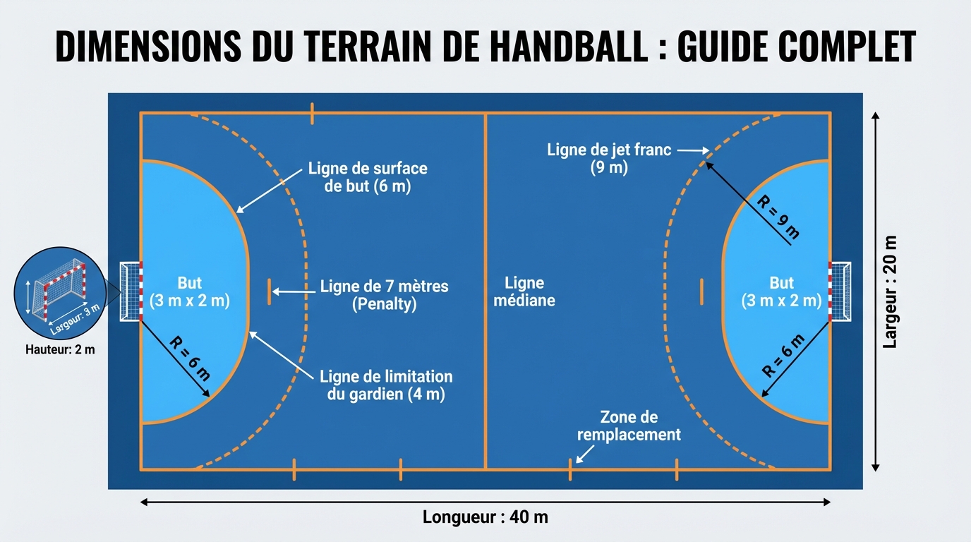 Normes officielles des terrains de handball