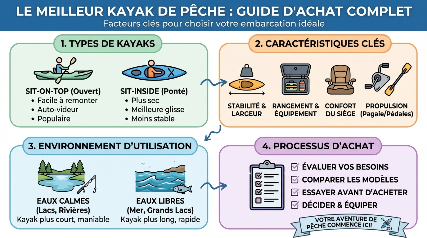 Comparatif des meilleurs kayaks de pêche