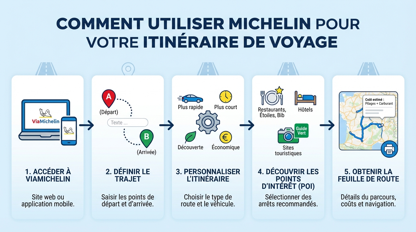 Comment utiliser Michelin pour planifier votre voyage ?