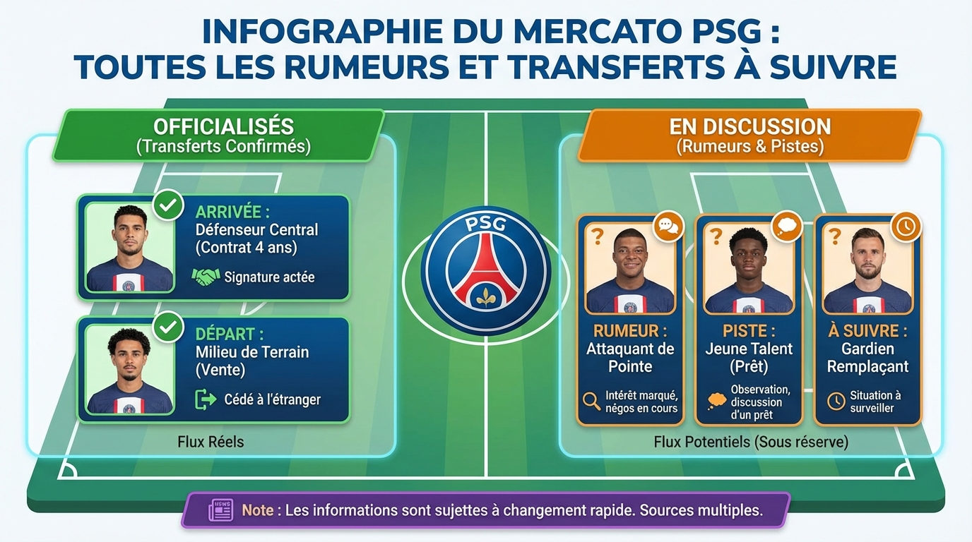 Les transferts confirmés