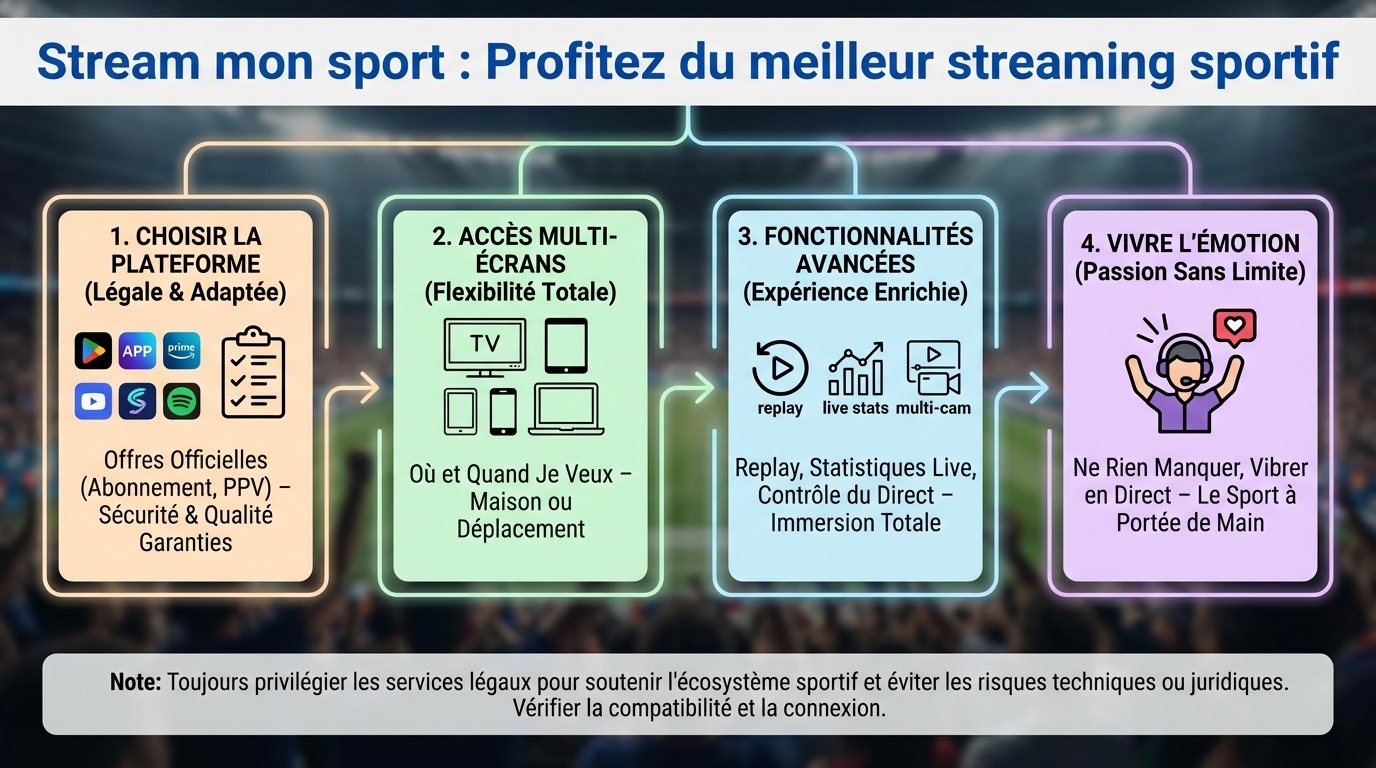 Stream mon sport : profitez du meilleur streaming sportif 1 Les avantages du streaming sportif