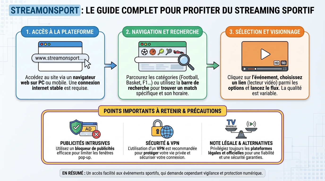 Les avantages de Streamonsport