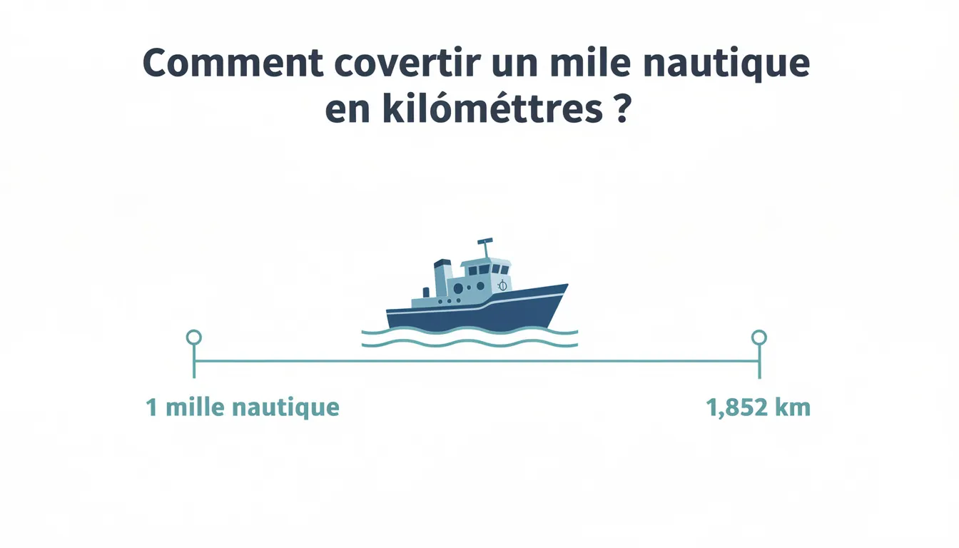 Comprendre la conversion de 1 mile nautique en km 1 Comment convertir un mile nautique en kilomètres ?