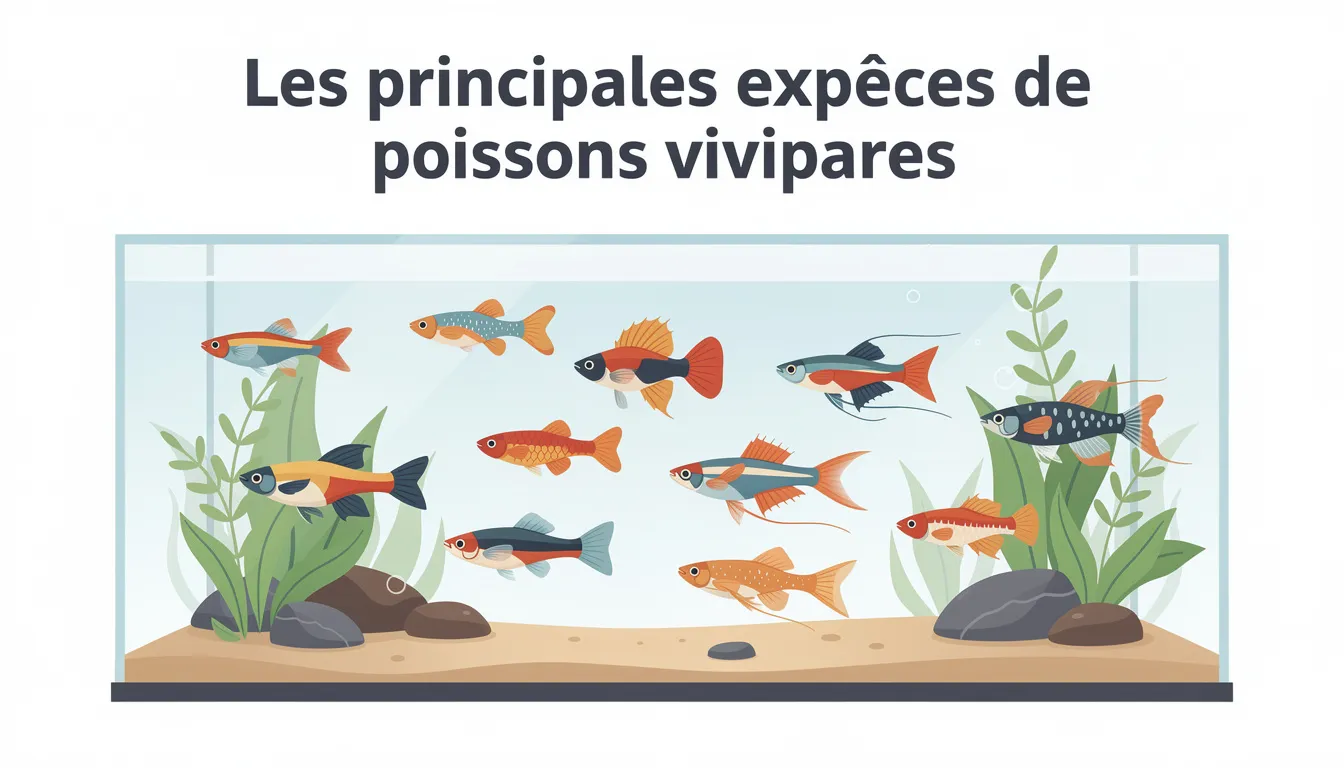Les principales espèces de poissons vivipares