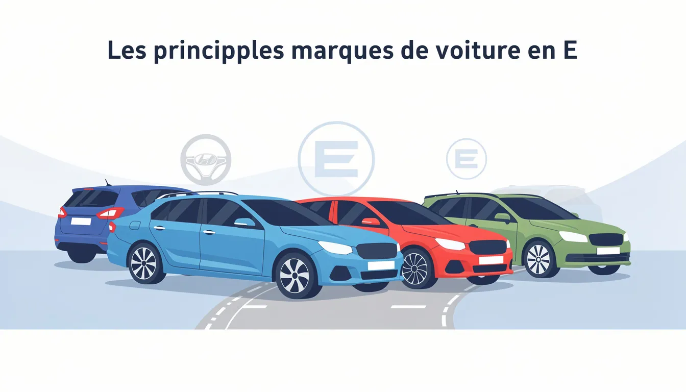 Découvrez les marques de voiture en e : liste complète 1 Les principales marques de voiture en E