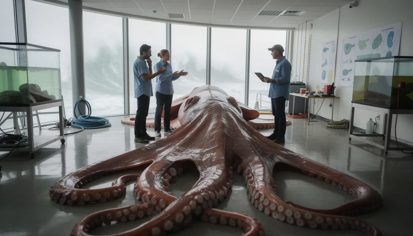 Tout savoir sur le calamar géant et sa taille incroyable