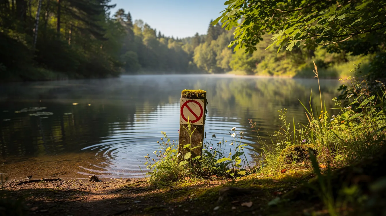 Étang du puits : pourquoi la baignade est interdite ?